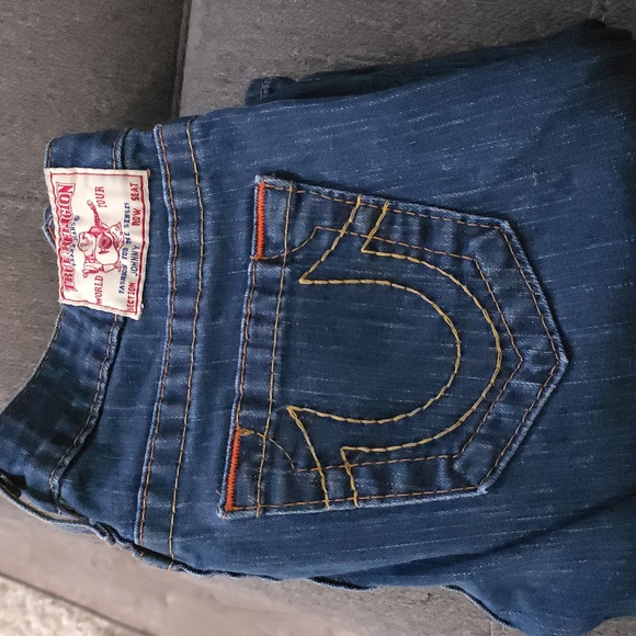 True Religion Classic Blue Jeans Low Rise Size 26 - Picture 1 of 9